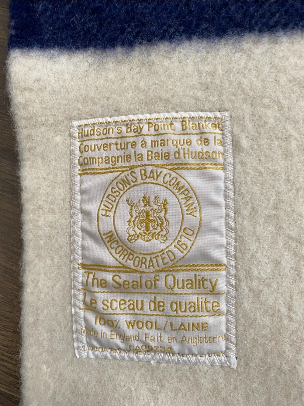 Hudson’s Bay Company Wool 4 Point Blanket Iconic Multi Striped Pattern Vintage